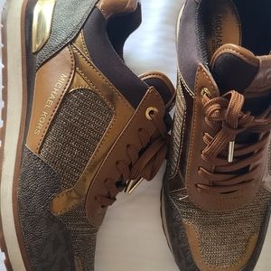Michael Kors womens sneakers BROWN